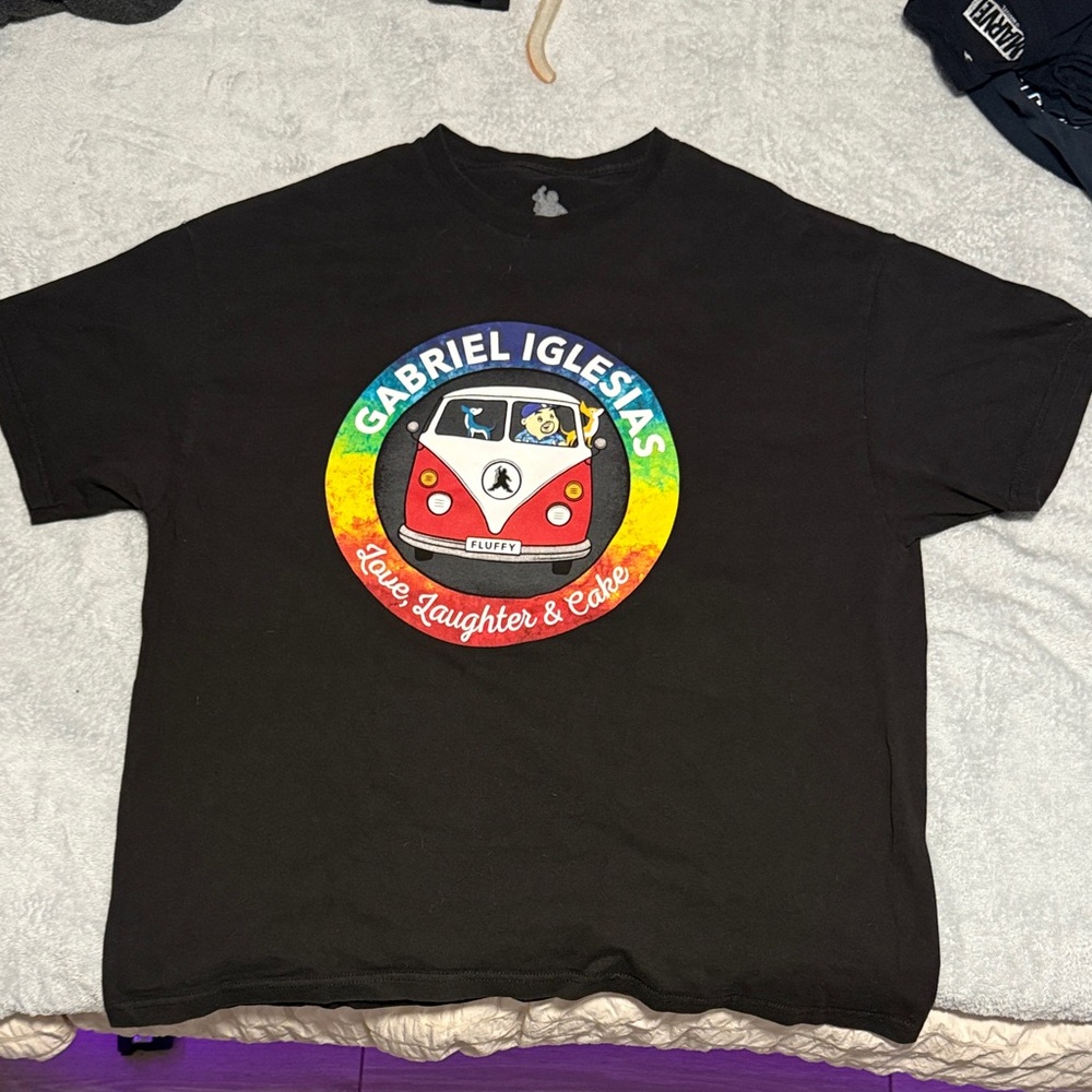 Black Gabriel Iglesias Graphic T-Shirt